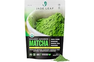 Jade Leaf Matcha Organic Green Tea Powder - Culinary Grade Premium Second Harvest - Authentic Japanese Origin (8.8 Ounce Pouch)