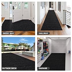 BESTVUE 3' x 71' Runner Rugs with Rubber