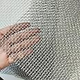 SCRMUSHUZI Stainless Steel Mesh 5Mesh with 1MM Wire Dia,4Pack 12x8inch(305x203mm) Hard and Heat Resisting Screen Sturdy Metal Mesh Sheets for DIY Projects,Aire Vent,Cage,Garden,Covered,BBQ Net
