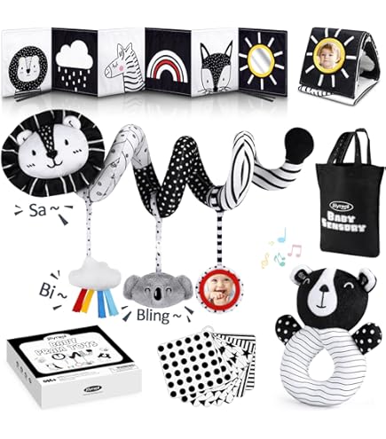 Manhattan Toy Wimmer-Ferguson Clip And Discover Shapes, Set De Actividades De Viaje Con Sonidos Y Texturas, Para Bebés De 3 Meses