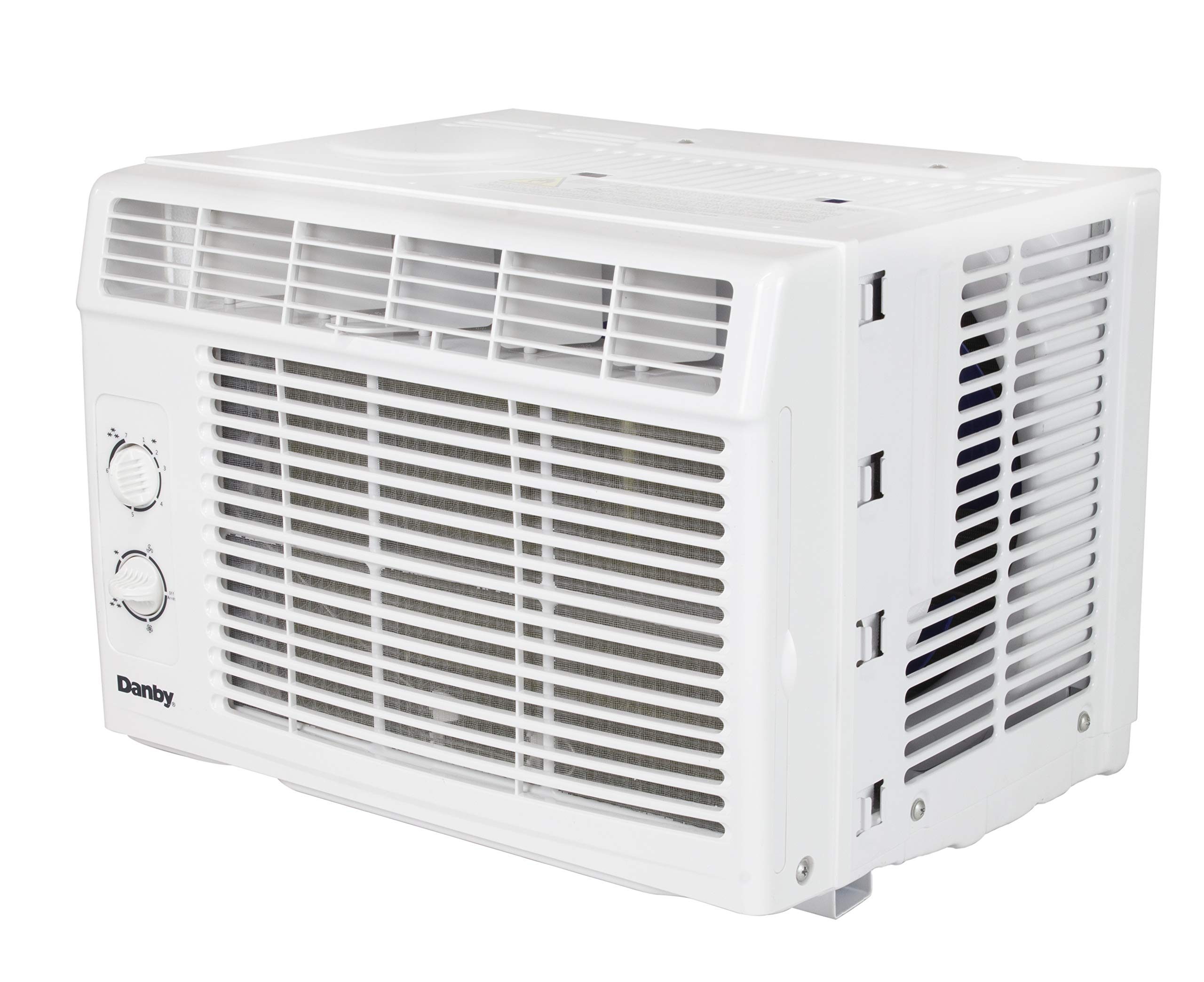 Danby DAC050MB1WDB 5,000 Window Air Conditioner, 2 Cooling and Fan Settings, Easy to Use Mechanical Rotary Controls, Ideal for Rooms Up to 150 Square Feet, 5000 BTU, White