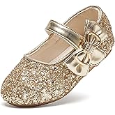 Felix & Flora Toddler Flower Girl Dress Shoes - Baby Girl Ballet Mary Jane Flats for Party School Wedding