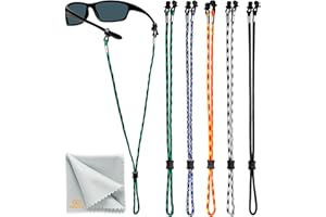 SIGONNA Eyeglasses String Holder Strap Cord - Eyeglass Chain for Men Women - Glasses Lanyard Holders Around Neck Sports