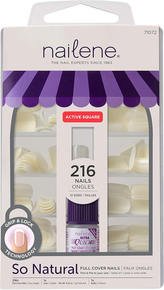 Nailene Full Cover Nails, 107.727g, 200 Count , Original Version