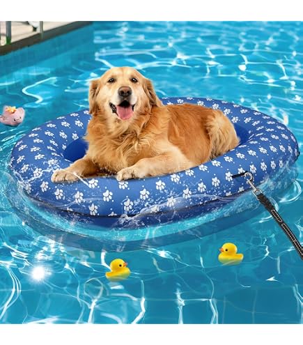 Scratch Resistant Dog Float 55x35 Inch Dog Pool Float - Inflatable Raft ...
