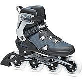 Rollerblade Macroblade 90 Men's Adult Fitness Inline Skate, Orion Blue/Spicy Orange, Performance Inline Skates