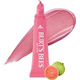 Burt's Bees Hydrating Squeeze Tinted Lip Balm, Juicy Guava, 0.25 oz | luminous shimmer, lip moisturizer, for dry lips, non sticky, long lasting, 100% natural origin, vitamin E, beeswax, sheer