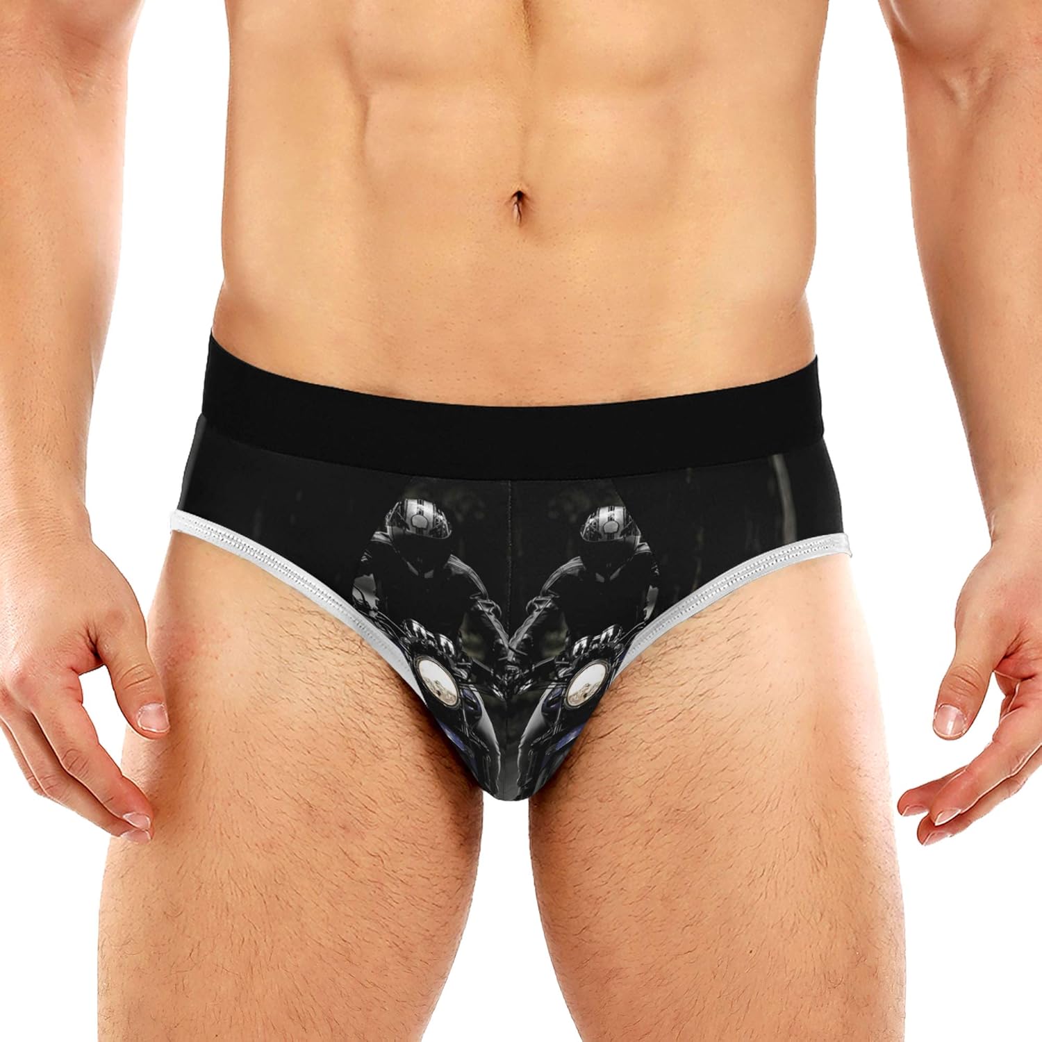 Biker Motorcycle Rider SXXXL Low Rise Underwear Underpants Mens