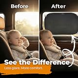 CARAMAZ Car Window Shades for Baby 48x30 cm Pack of 2 Black view 3