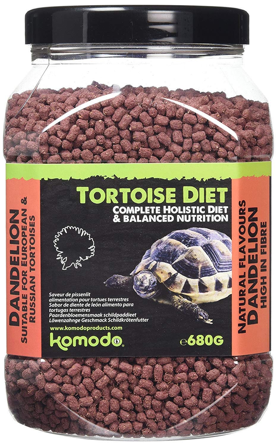 Komodo Complete Holistic Tortoise Diet, Dandelion 680 g tub