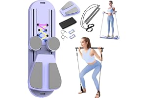 DQI Pilates Reformer Set, Multifunctional Pilates Board for Home Workout, Core and Abdominal Training, Pilates Board for Women and Beginners