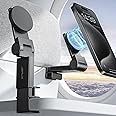 Magnetic Airplane Phone Holder Adjustable Travel Desk Phone Stand Flight 360° Flexible Rotation Cellphone Mount Train Seat Stand - View #2