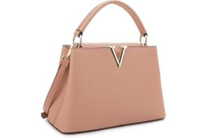 EVVE Women's Small Satchel Bag Classic Top Handle Purses Fashion Crossbody Handbags with Shoulder Strap