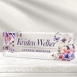 Custom Office Name Plate for Desk - Desk Name Plate