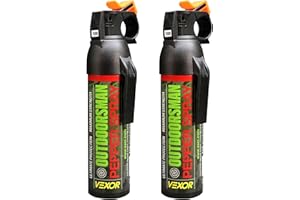 VEXOR Outdoorsman 9.2 oz. Pepper Spray 25-Foot Range for Ultimate Protection from Zarc