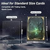 Mlikero 600 Pcs Card Sleeves Inner Sleeves 64 x 89 mm MTG TCG Perfect Fit view 2
