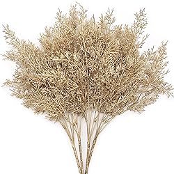 Artificial Branch Golden Antlers Grass, Fake Plants