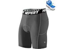 Nepest Cycling Underwear for Men Bike Shorts 4D Padded Biking Road Bicycle Biker MTB Liner Padding Shorts with Pockets