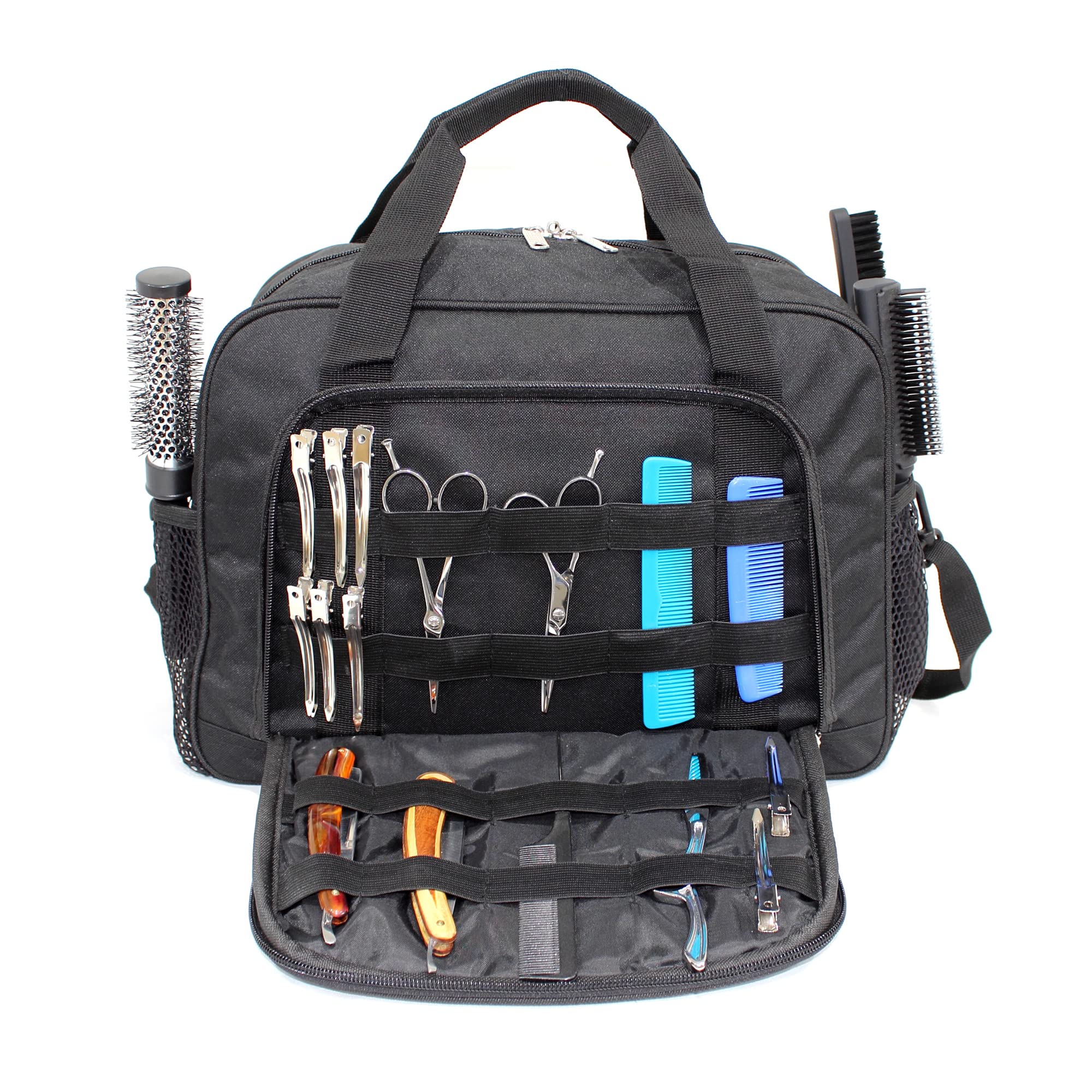 Aston Blue Hairdressing Designer Session Bag Mobile Hairdresser Barber Kit Holder