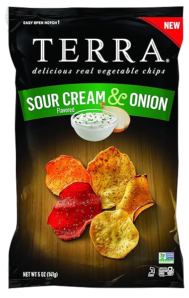 TERRA VEGETABLE CHIPS, SOUR CREAM & ONION, 5...