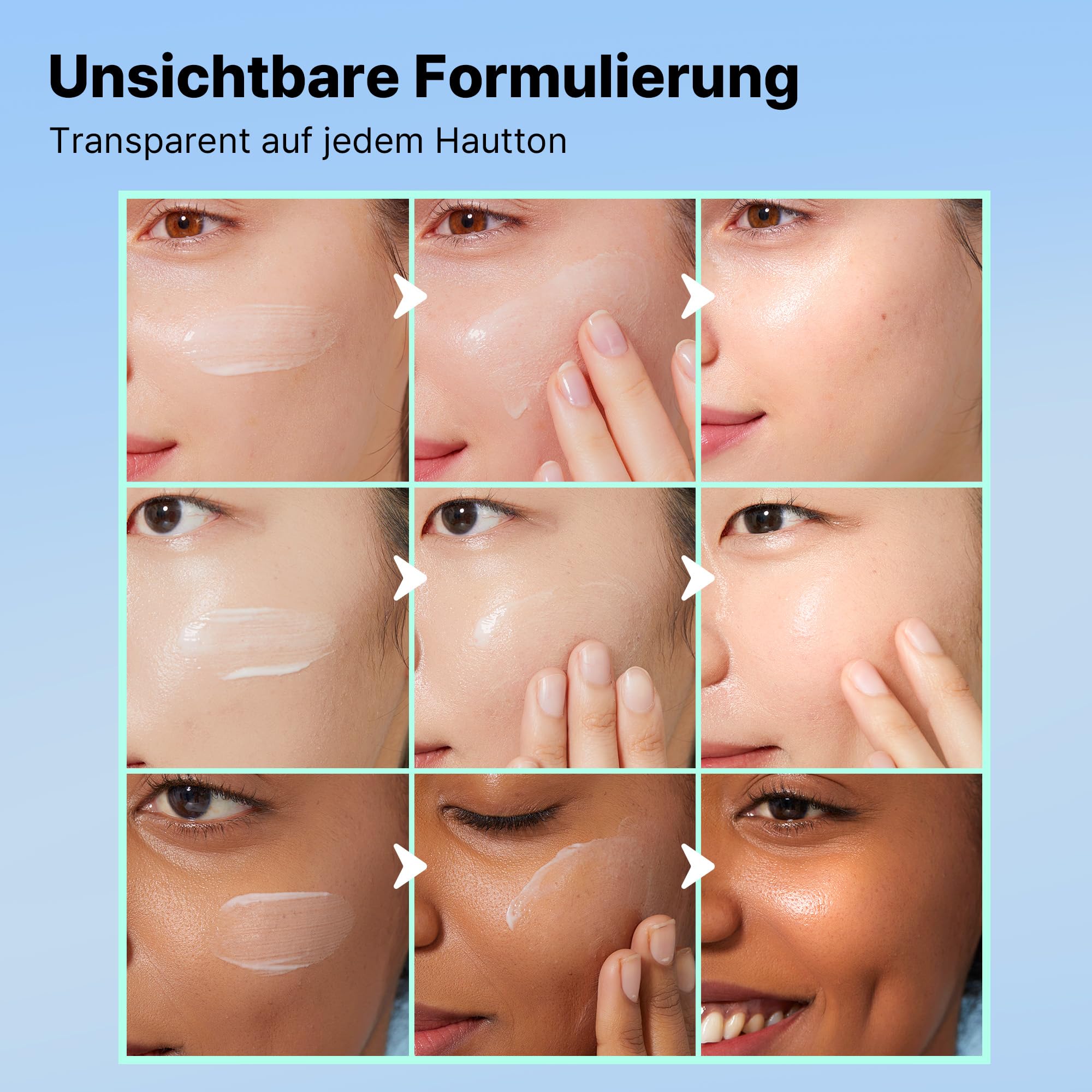 COSRX Ultra-Leichte Unsichtbare Sonnencreme LSF 50 Transparenter Sonnenschutz mit Hyaluronsäure, Kein Weißer Schleier, Nicht fettend, Starker UV-Schutz, Sonnenpflege, Koreanische Sunscreen 50 ml 7