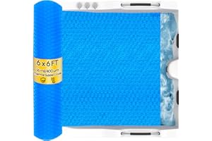 Angooni 6x6FT Hot Tub Thermal Blanket - 16 Mil Bubble Cover, Thermal Solar Blanket for Insulating Square Inflatable Hot Tub Spas, Hot Tub Pools(183x183cm)