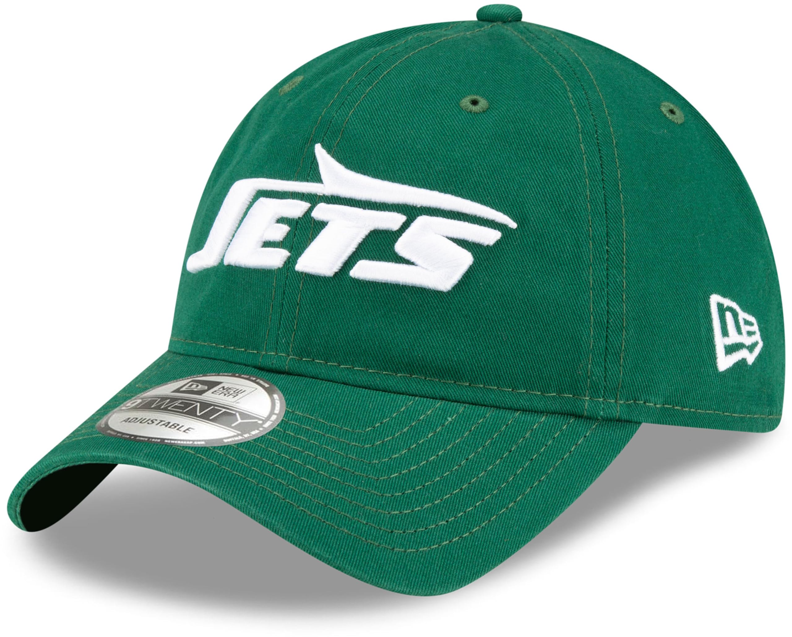 New Era NFL Core Classic 9TWENTY Team Color Adjustable Hat Cap One Size Fits All - New York Jets Green Image