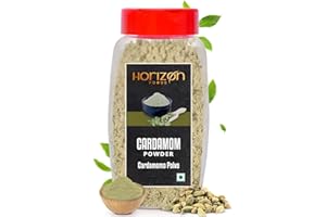 Horizon Foods Premium Ground Cardamom Powder – 200 Grams Finely Ground Cardamom Seeds – Perfect for Baking, Cooking, and Teas – 100% Pure