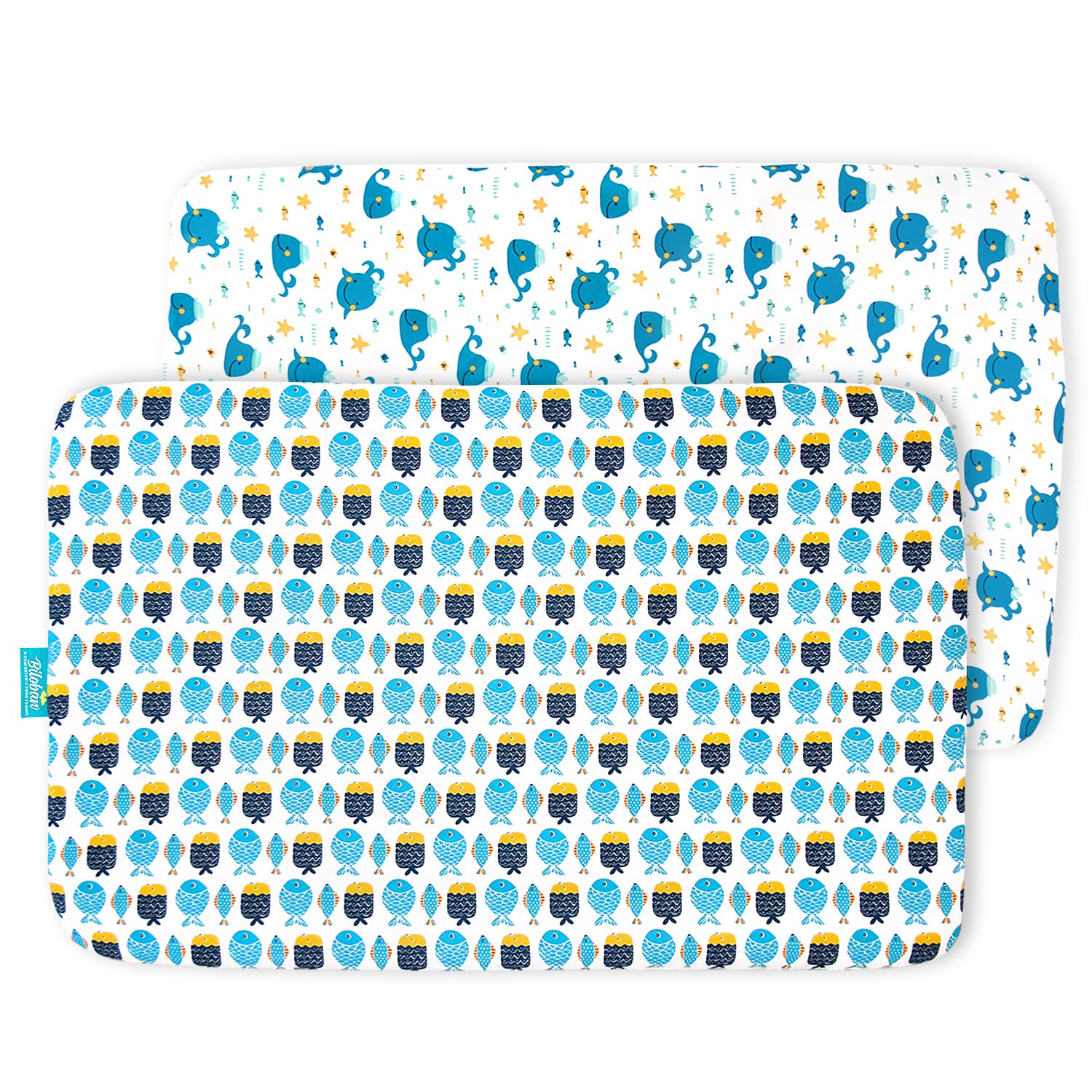 Photo 1 of Crib Sheets Fitted, 2 Pack Crib Sheet Fits for Standard Crib Mattress, Toddler Sheets for Baby Boys & Girl