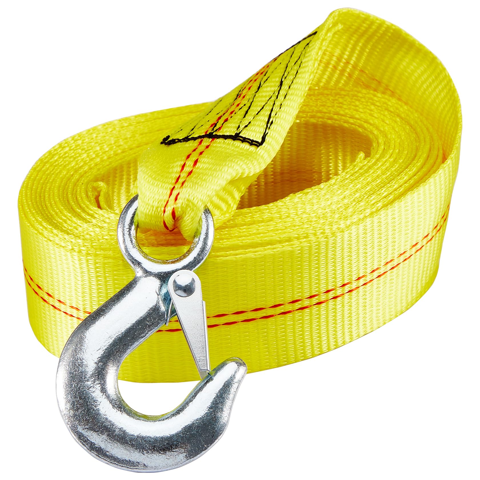 CarBole Marine Boat Trailer Winch Strap,Heavy Duty Tow Rope with Hook,Tow Belt,2 inches x20 feet,Work Limited 3300 lbs for Cars Trucks Boat