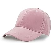 UltraKey Suede Baseball Cap, Unisex Faux Suede Leather Classic Adjustable Plain Hat Baseball Cap