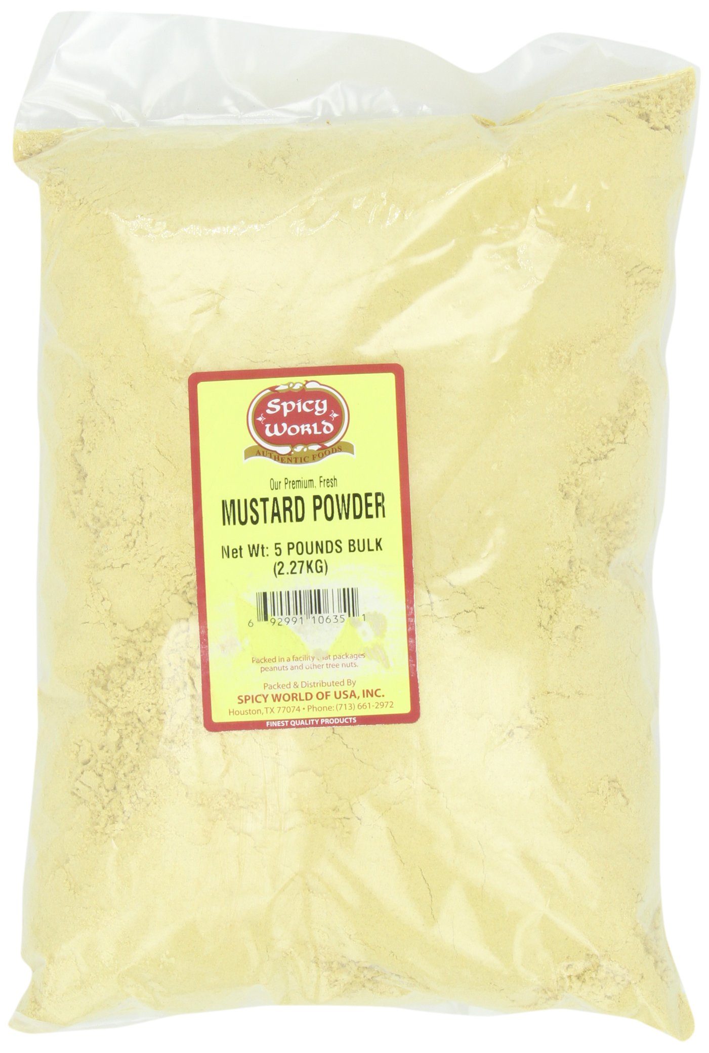 Spicy World Yellow Mustard Seeds Bulk, 5Pounds Grocery