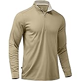 Obla Golf Quarter Zip Pullover for Men Mock Neck Sweatshirt Lightweight Sun Protection Men's Long Sleeve Golf Shirt