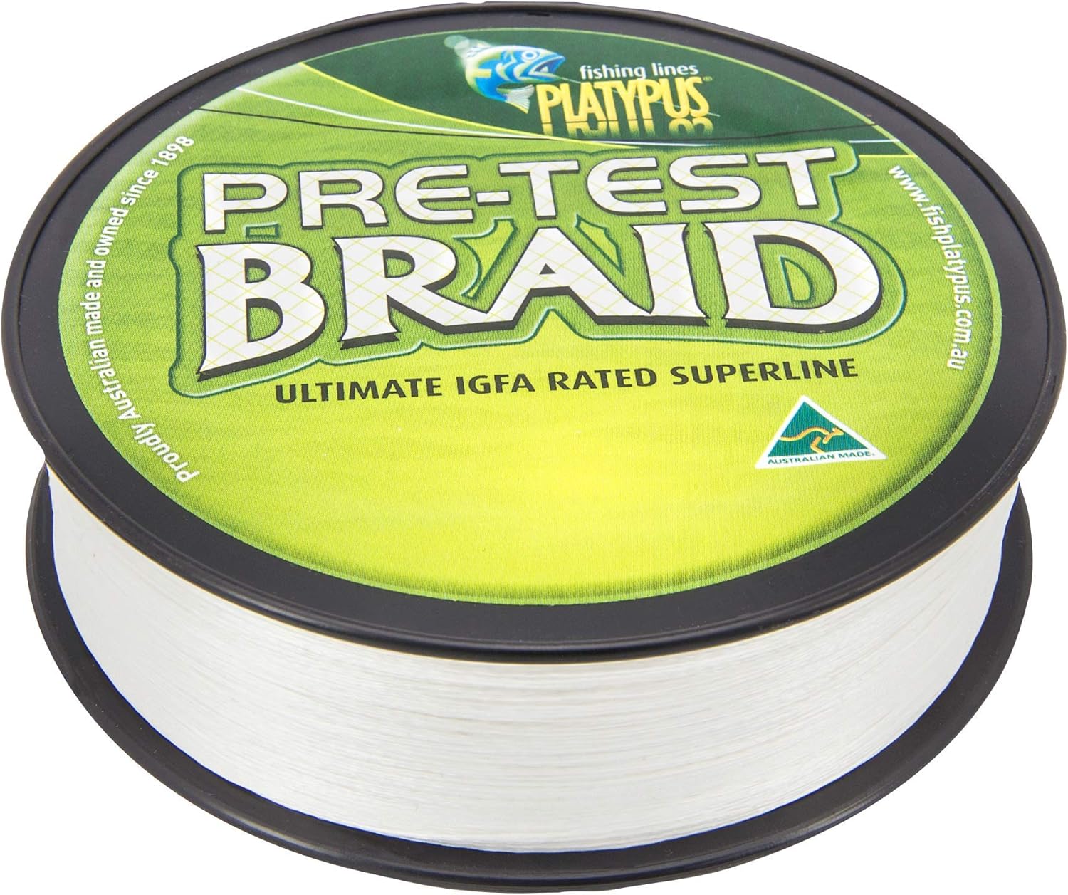 Platypus Pre-Test Fishing Braid - IGFA Tested for World Records (White)