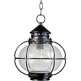 Maxim Portsmouth-One Light Outdoor Hanging Lantern in Early American style-12 Inches Wide by 14 inches high