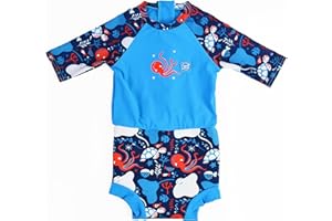 Splash About Happy Nappy Sunsuit - in-Built Swim Diaper