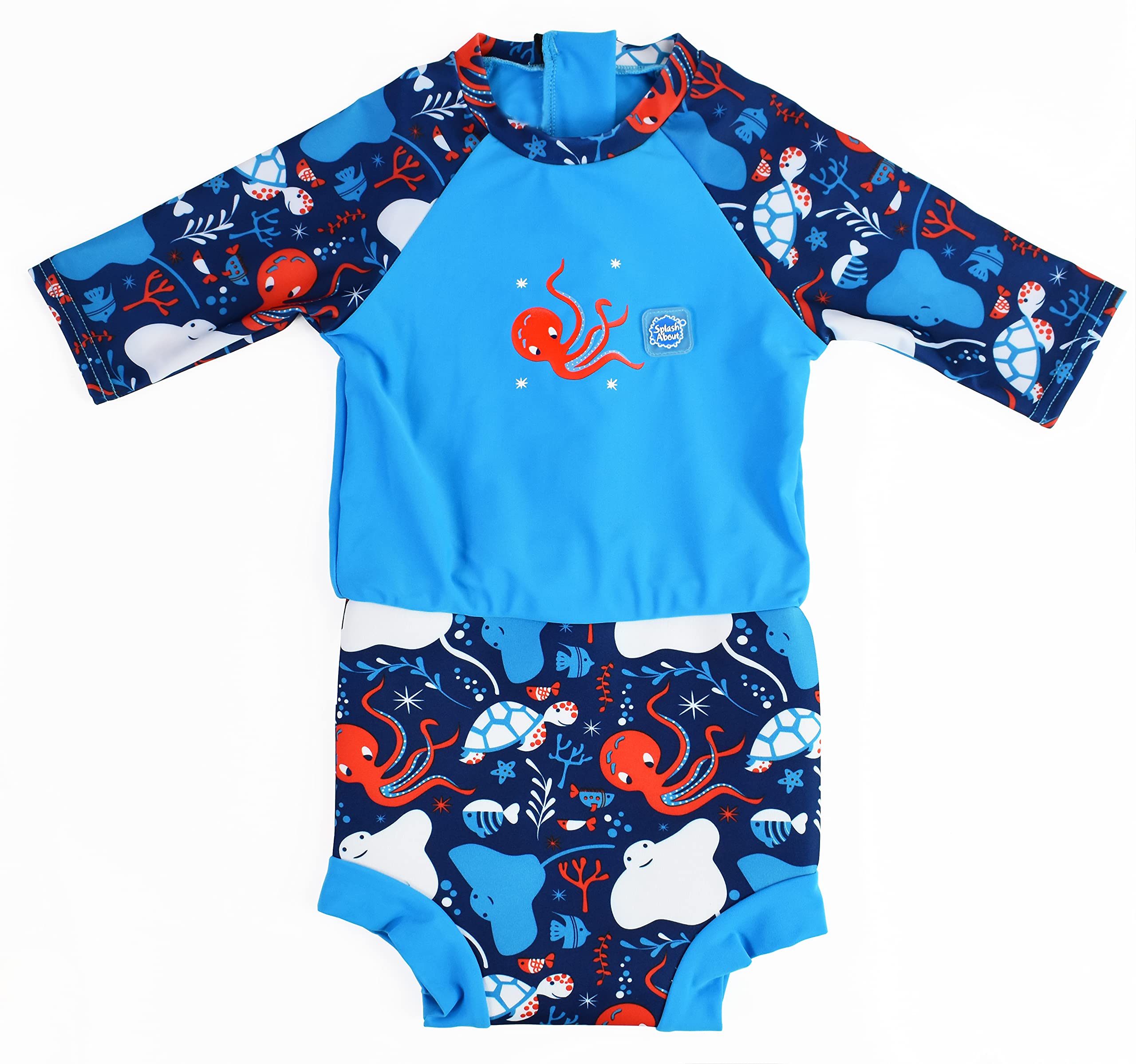 Splash About Happy Nappy Sunsuit, Under The Sea, 12-24 Months