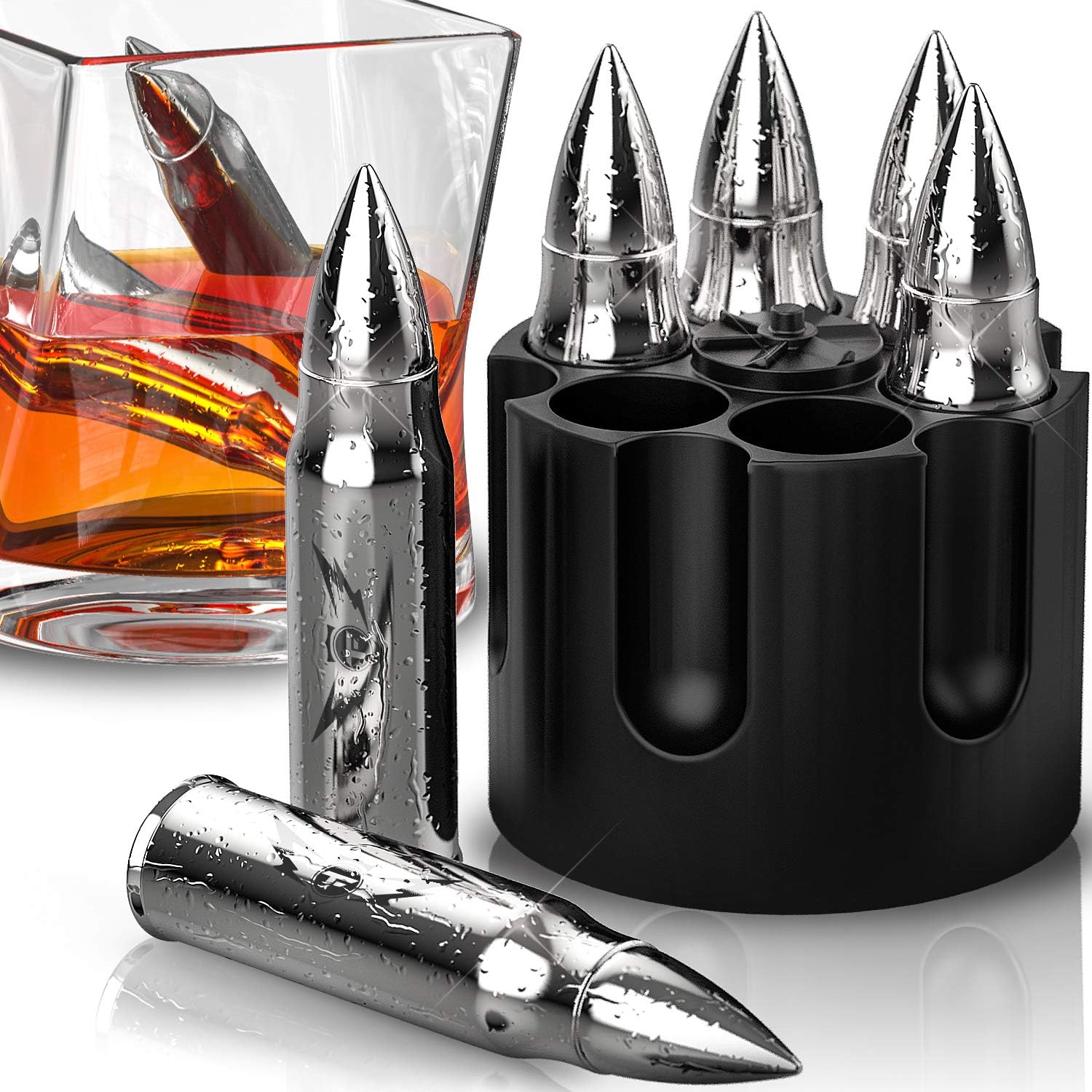 Bullet Shaped Metal Whiskey Stones