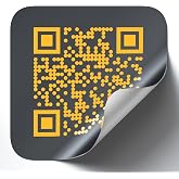 Custom QR Code Stickers for Business Use, Personalized QR Code Sign Labels | Waterproof vinyl sticker with your QR code image for doors, windows, packaging, events, indoor &amp; outdoor use. Multiple sizes.