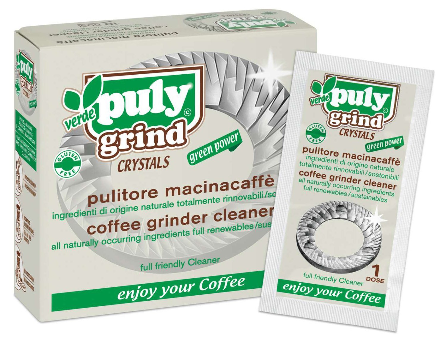Puly Caff Grinder Cleaning Crystals (10 x 15 g)