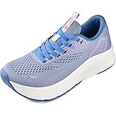 JACKSHIBO Wide Toe Box Shoes Women Arch Support Wide Sneakers for Running Walking Athletic Tennis Orthopedic Plantar Fasciitis Workout with Thick Cushion Zero Drop Sole Width Shoes