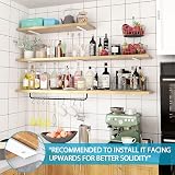 WELDUN 6 Pack Metal Shelf Brackets 10 cm Heavy Duty Wall Mounted view 2