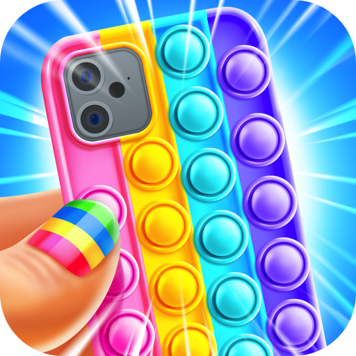 Kids Rainbow Glitter Fidget Toy Poppers 