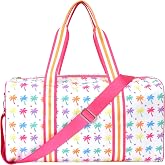 iscream 17" x 11" Duffle Bag with Sturdy Nylon Exterior for Sport and Travel with Adjustable Strap - Palm Paradise