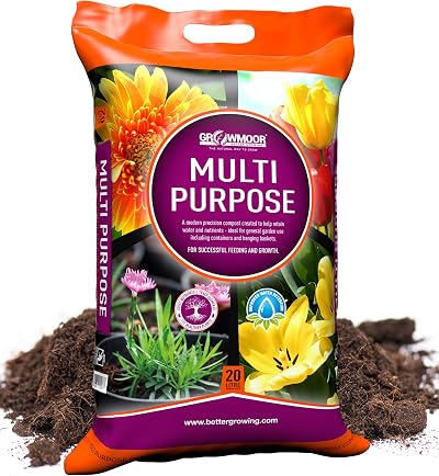 Growmoor Multi-Purpose Compost 20L for Garden, Containers & Hanging Baskets