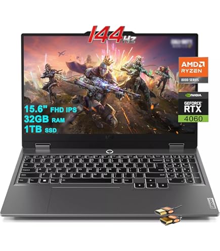 Amazon.com: Lenovo LOQ 15 15AHP9 RTX 4060 AI Gaming Laptop, 15.6