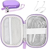 CaseSack case for Beats Flex Wireless Earbuds. Also for Powerbeats High-Performance Wireless Earbuds. (Light Purple)