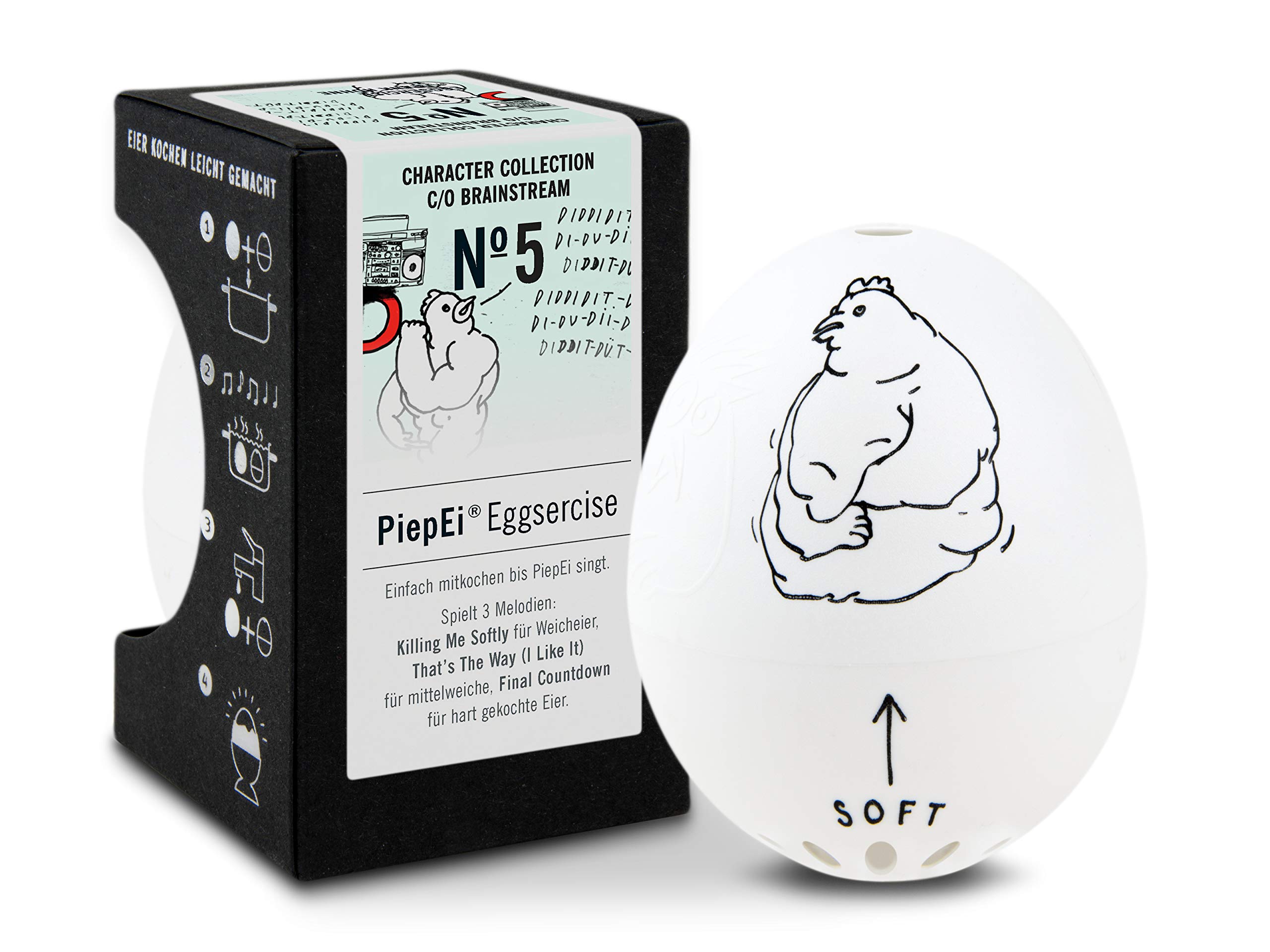 PiepEi No. 5 Eggse Rcise/Character Collection Höhne/White France (Killing Me Softly/That's The Way I Like It/Final Countdown)