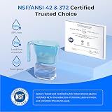 Waterdrop Water Filter Jug 2.5L NSF 42/372 Reduces Lead Chlorine BPA Free Blue view 4