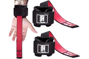 RIMSports Weight Lifting Straps with Wrist Support - Wrist Straps for Weightlifting - Superior Deadlift Straps and Workout Wrist Wraps for Deadlifting in Gym - Ideal Lift Straps for Powerlifting